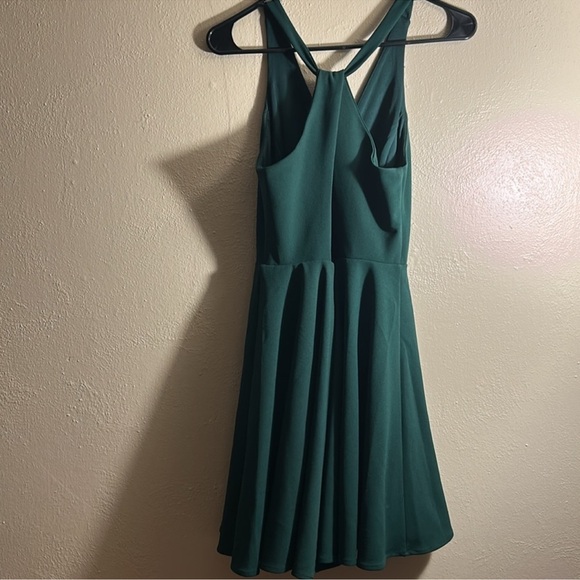 Lulus Dark Green Dress - Picture 2 of 6